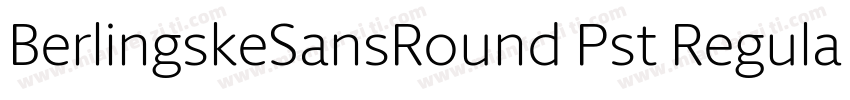 BerlingskeSansRound Pst Regular字体转换